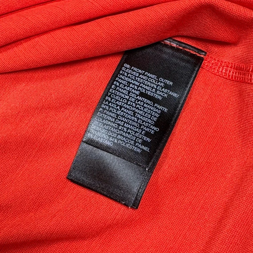 The North Face Quarter Zip Pullover Mens Small Orange Grey Technical Gorpcore